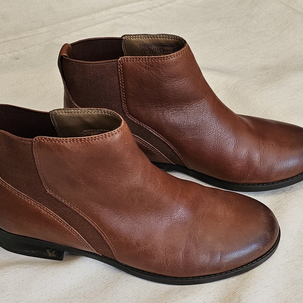 Brown Leather Ankle Boots